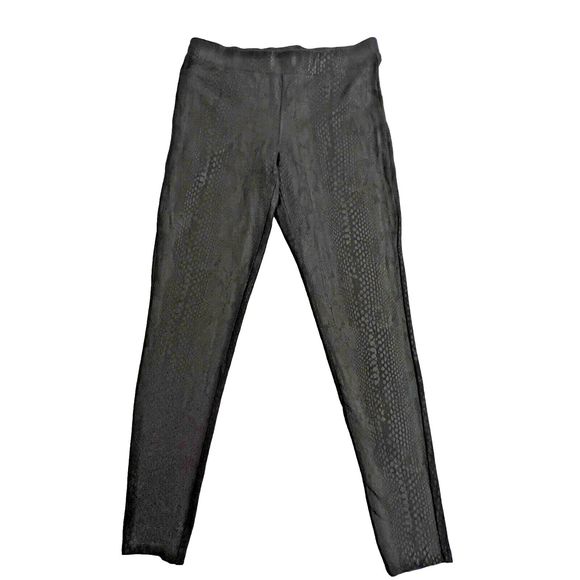 Express Black Reptile Pattern Pull-on Women's Leggings Size S Pre-Owned‎ - Picture 1 of 10